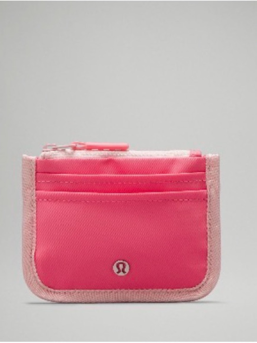 lululemon athletica Hot Pink Compact Card Wallet with Zip